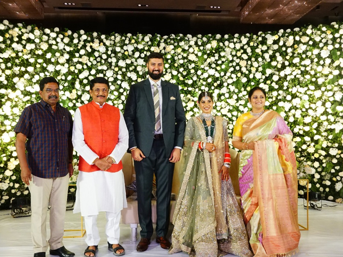 Jayasudha Kapoor son Nihar wedding reception Photo gallery - Sakshi4