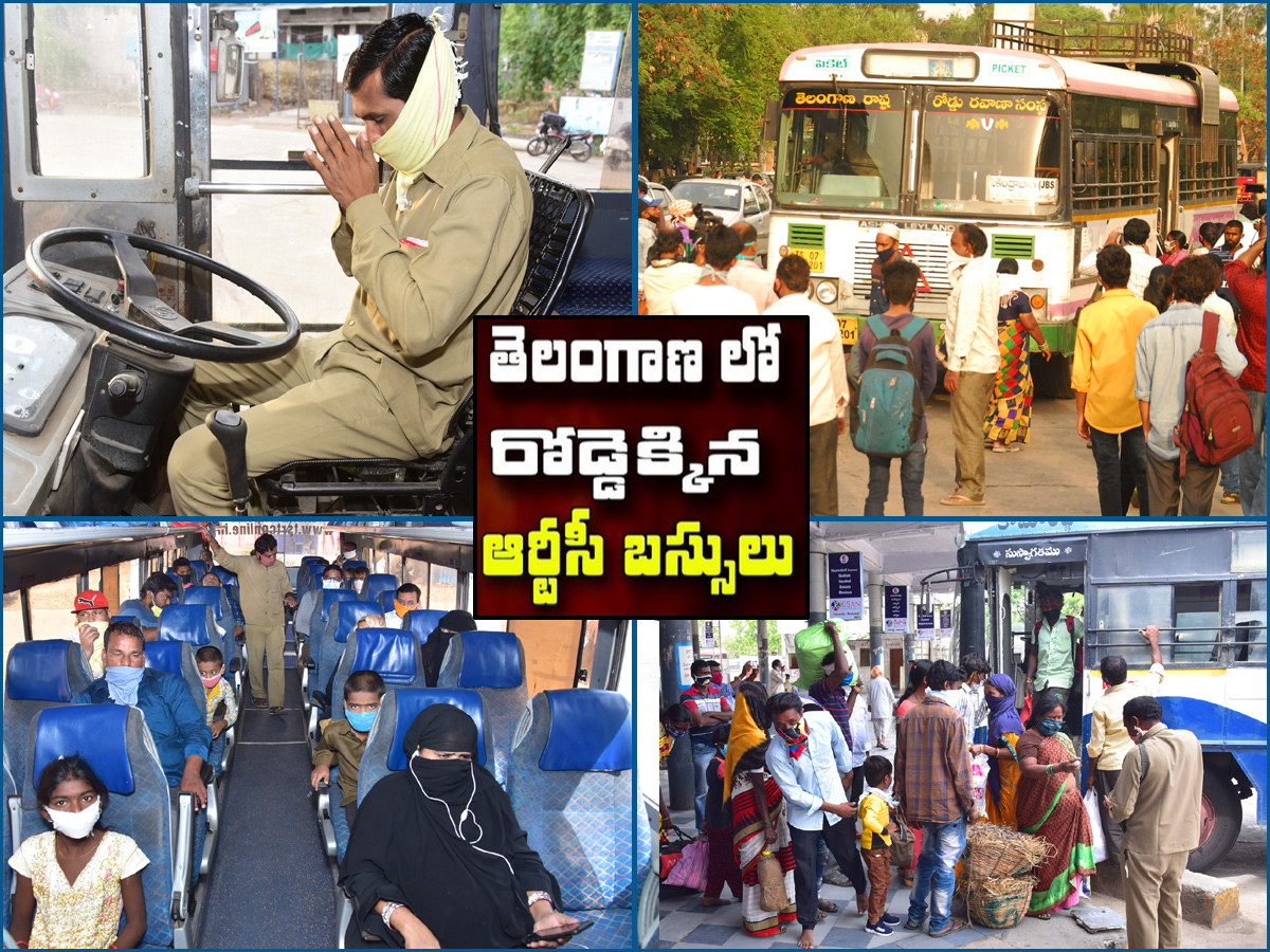 TSRTC Bus Service Begins In Telangana Photo Gallery - Sakshi1