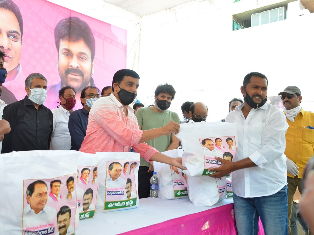 Film Workers Distributed By Talasani Seva Trust Photo Gallery - Sakshi5