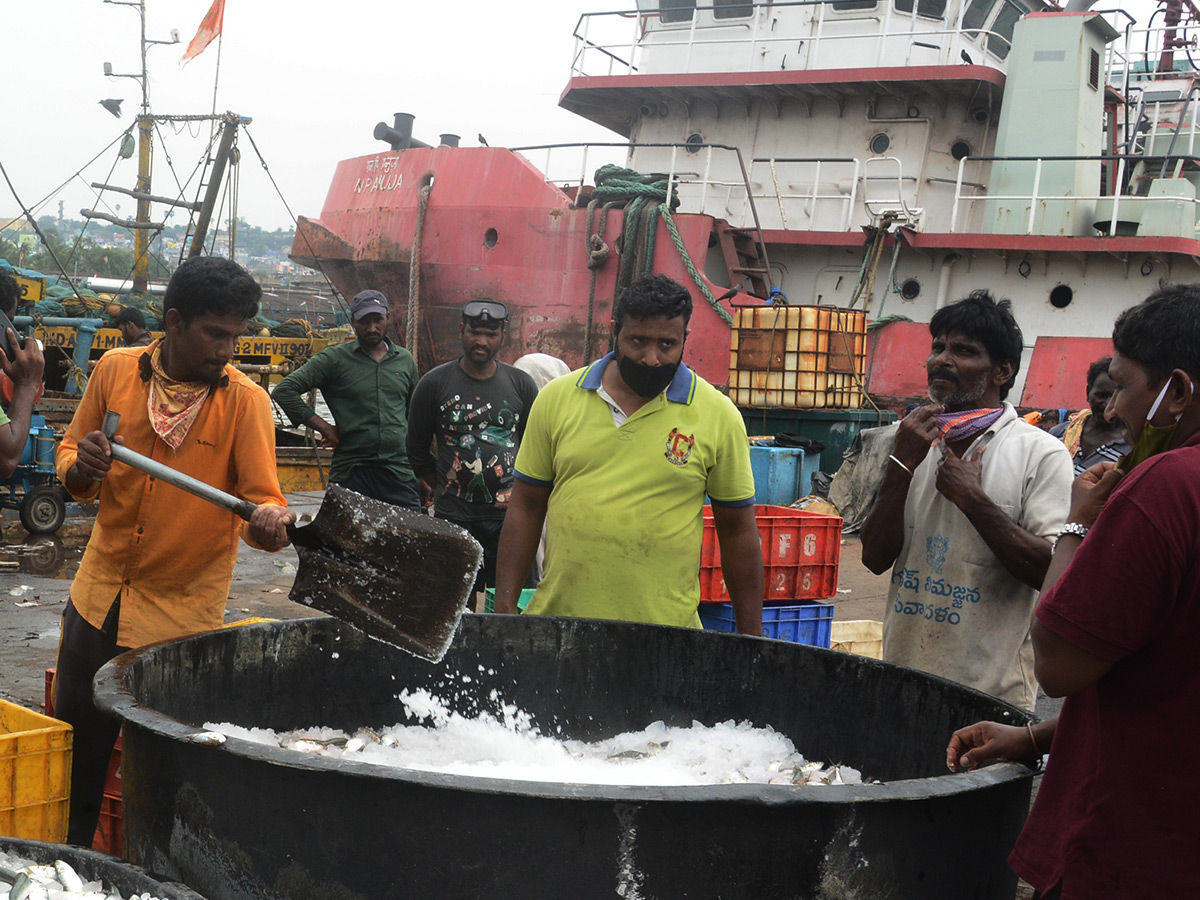 visakhapatnam fishing harbour photo gallery - Sakshi18