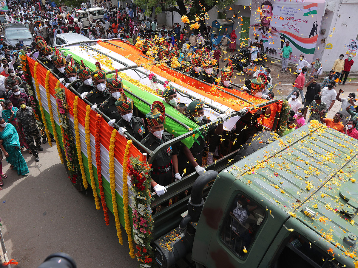 Colonel Santosh babu Final Journey Photo Gallery - Sakshi2