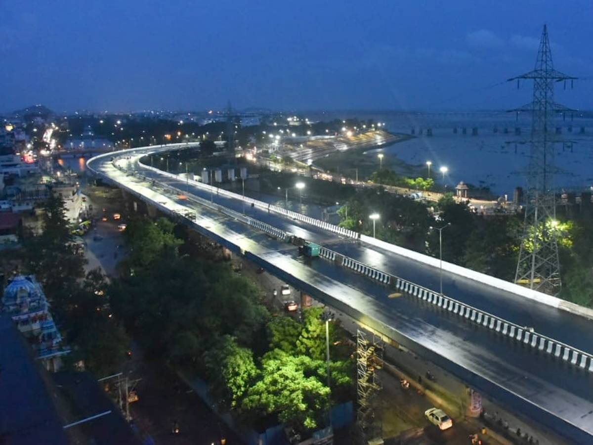 kanaka durga temple Fly over Light photos Photo Gallery - Sakshi1