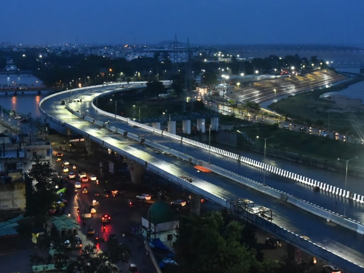 kanaka durga temple Fly over Light photos Photo Gallery - Sakshi2