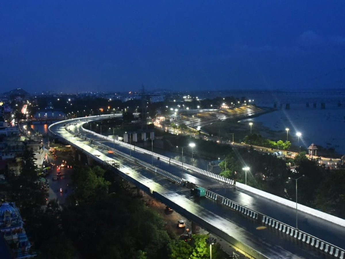 kanaka durga temple Fly over Light photos Photo Gallery - Sakshi6