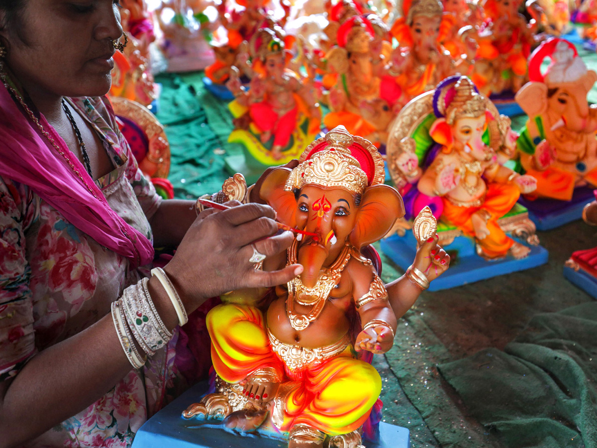 Corona Effect In Ganesh Chaturthi Festival 2020 Photo Gallery - Sakshi28