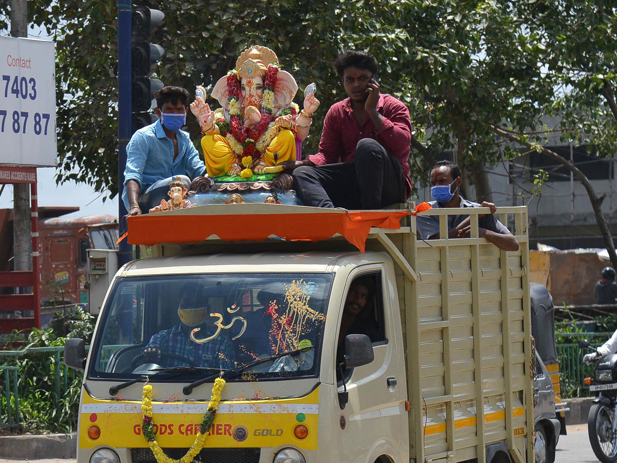 Ganesh Immersion 2020 Hyderabad TankBund Photo Gallery - Sakshi35