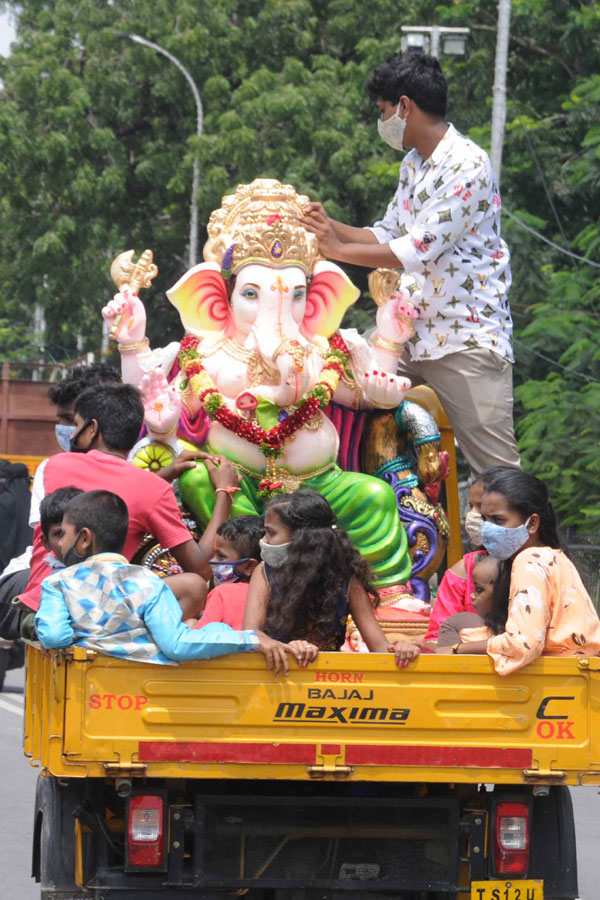 Ganesh Immersion 2020 Hyderabad TankBund Photo Gallery - Sakshi37