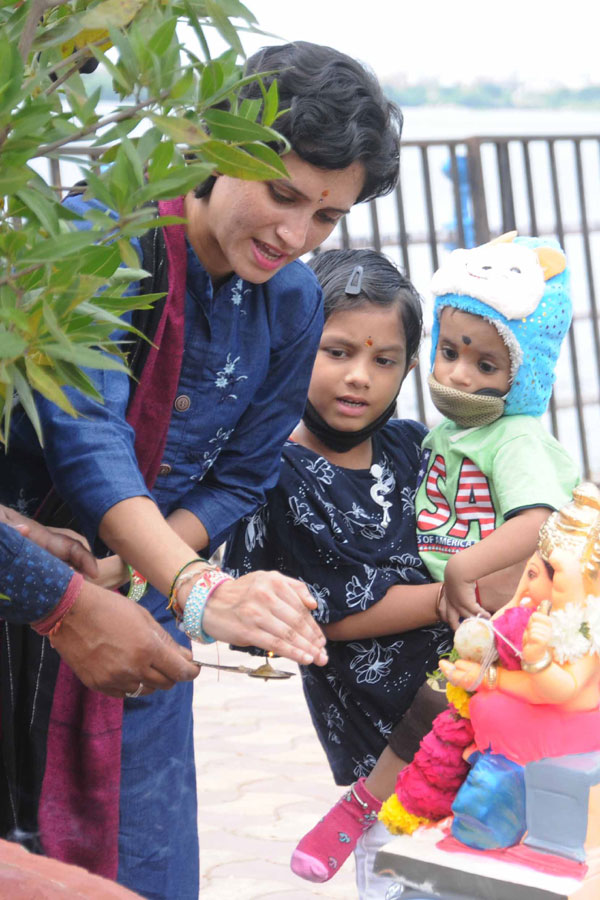 Ganesh Immersion 2020 Hyderabad TankBund Photo Gallery - Sakshi40