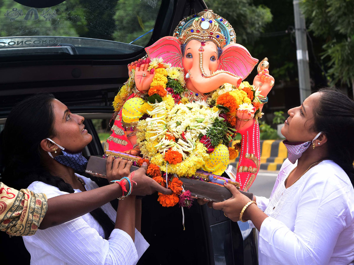 Ganesh Immersion 2020 Hyderabad TankBund Photo Gallery - Sakshi8