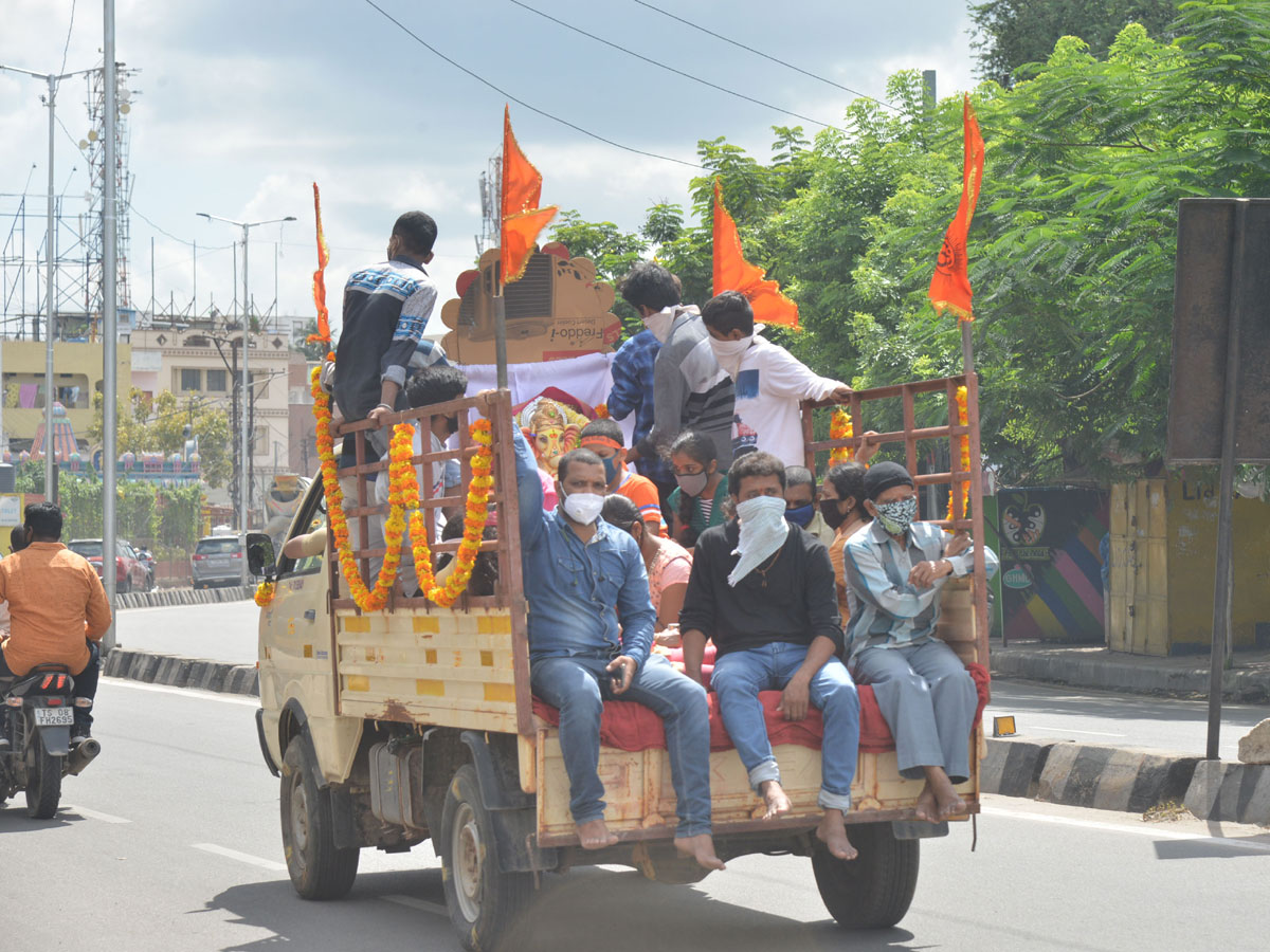 Ganesh Immersion 2020 Hyderabad TankBund Photo Gallery - Sakshi10