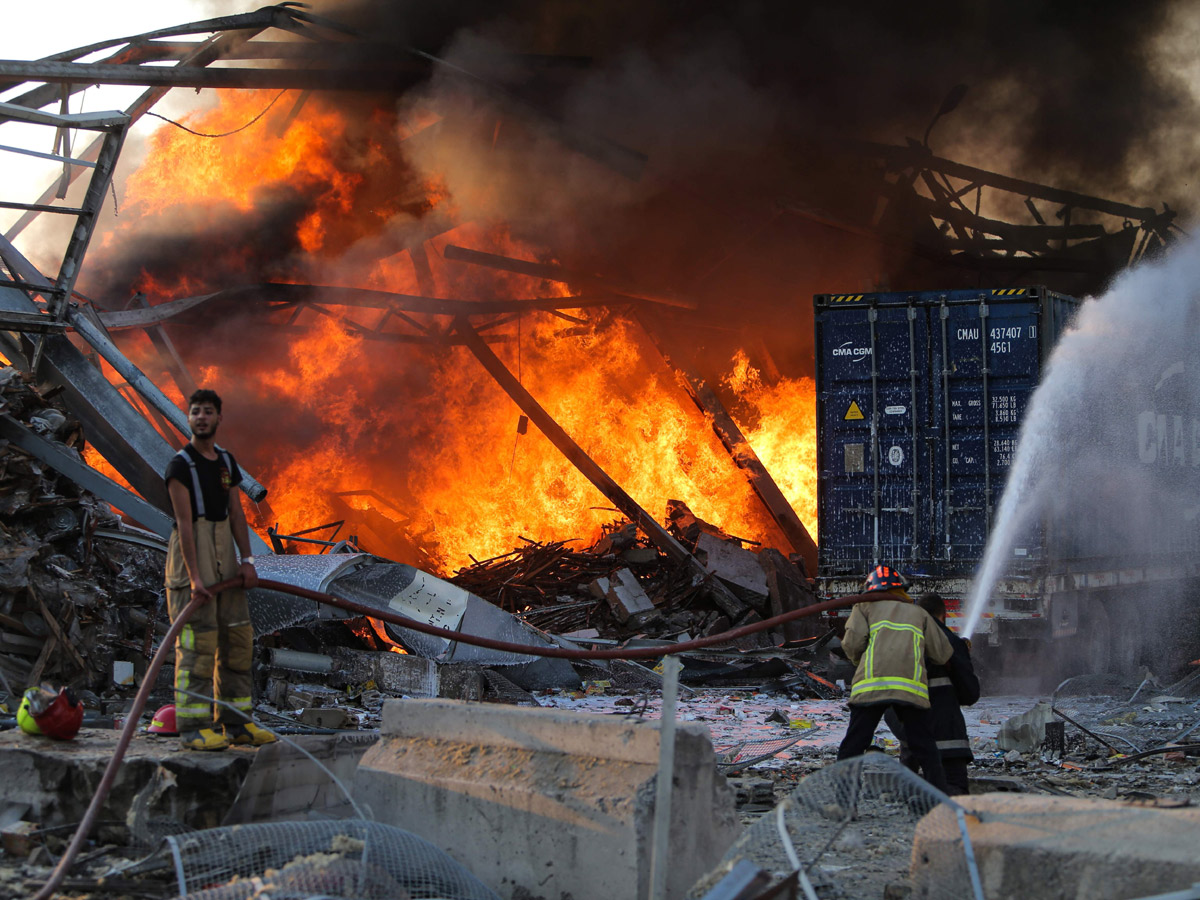 explosion at the port of Lebanons capital Beirut photo gallery - Sakshi2