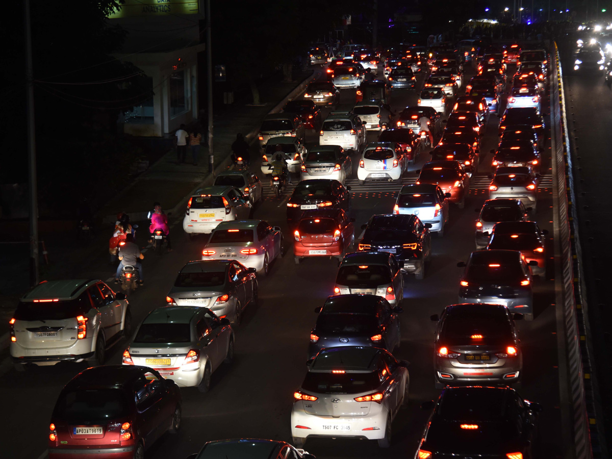 Durgam Cheruvu Bridge Night View Photos - Sakshi18