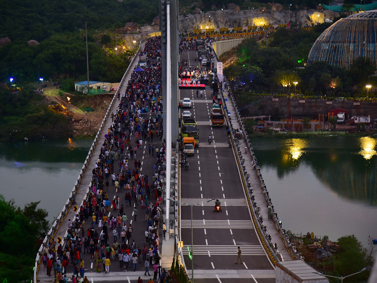 Durgam Cheruvu Bridge Night View Photos - Sakshi26