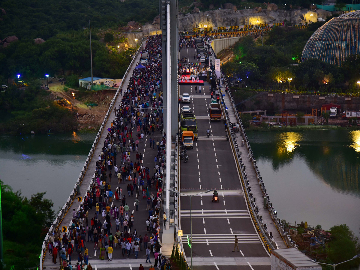 Durgam Cheruvu Bridge Night View Photos - Sakshi32