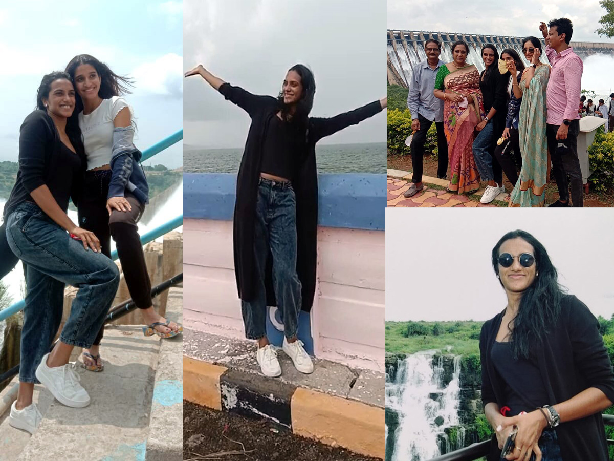 PV Sindhu visits Nagarjuna Sagar with family Photo Gallery - Sakshi1