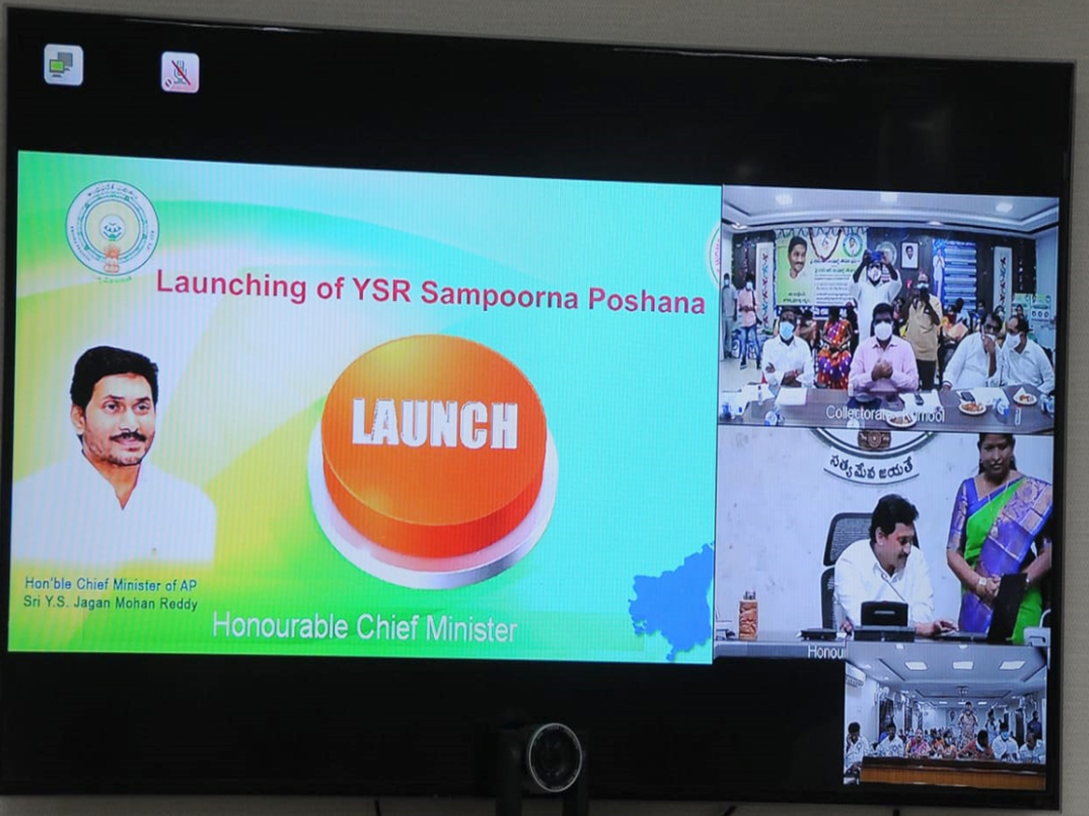 CM YS Jagan‌ Launched YSR Sampurna Poshana Schemes Photo Gallery - Sakshi5