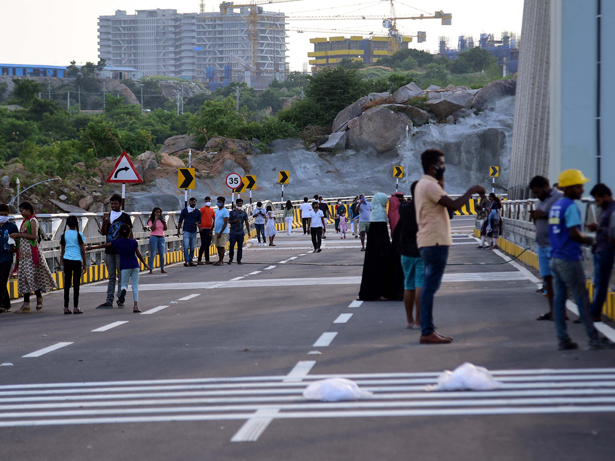 Hyderabad Durgam Cheruvu Cable Bridge Photos - Sakshi10