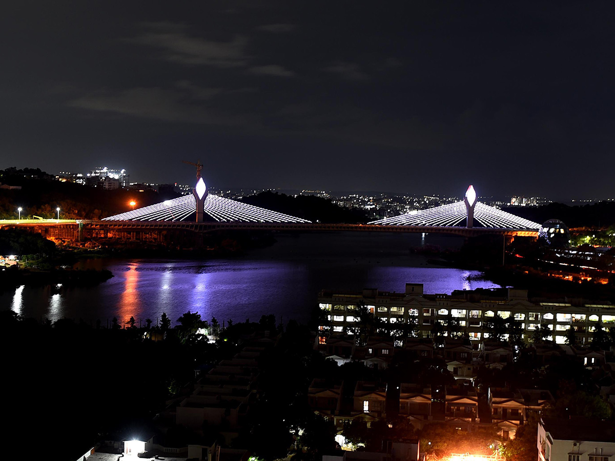 Hyderabad Durgam Cheruvu Cable Bridge Photos - Sakshi13