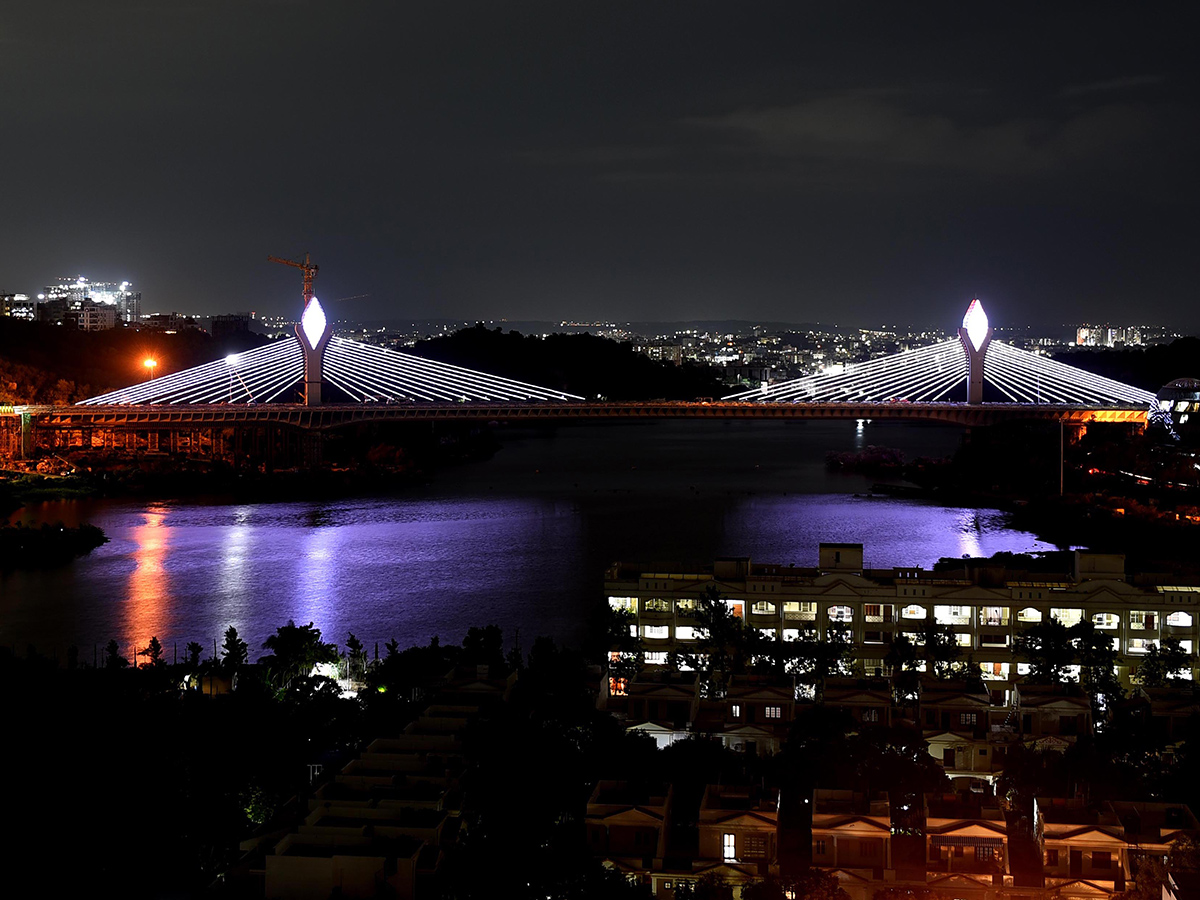 Hyderabad Durgam Cheruvu Cable Bridge Photos - Sakshi5