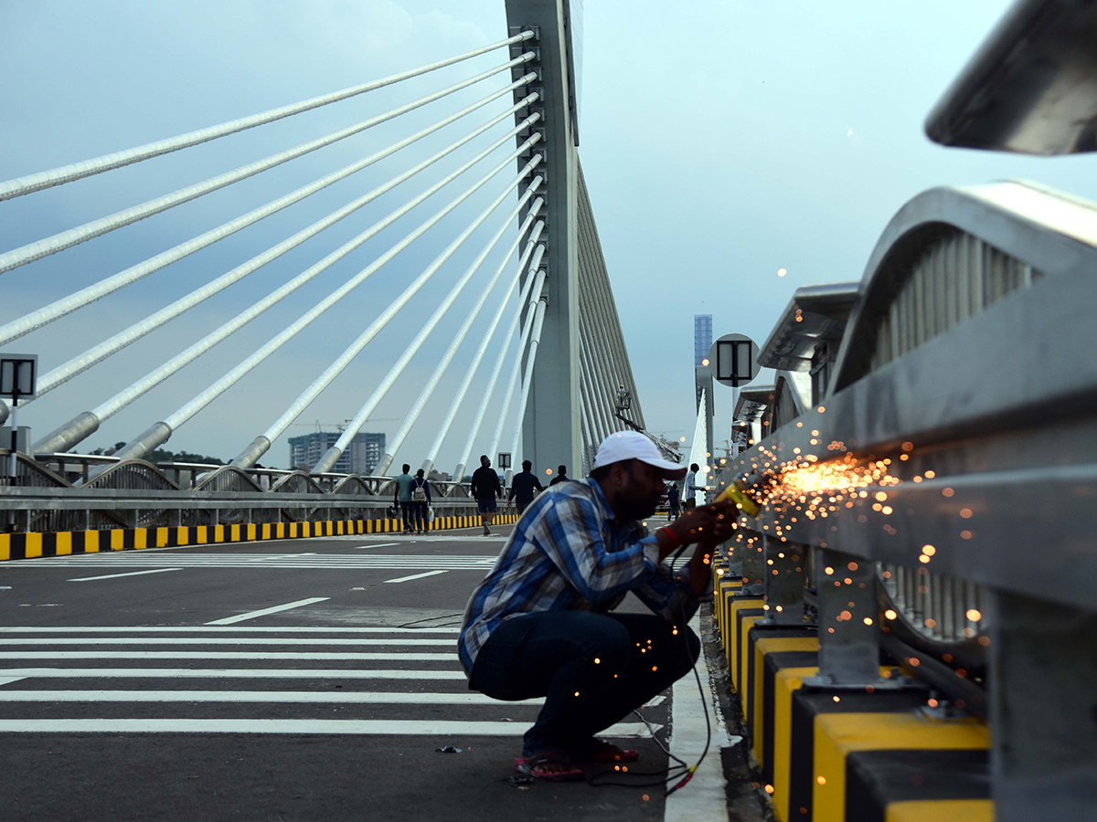 Hyderabad Durgam Cheruvu Cable Bridge Photos - Sakshi6