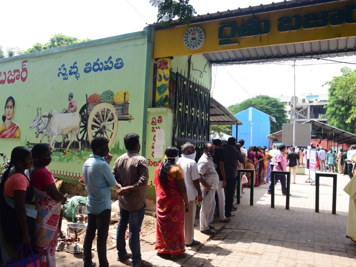 Huge Queue Lines For Subsidized Onions In Rythu Bazaars In Andhra Pradesh Photo Gallery - Sakshi13