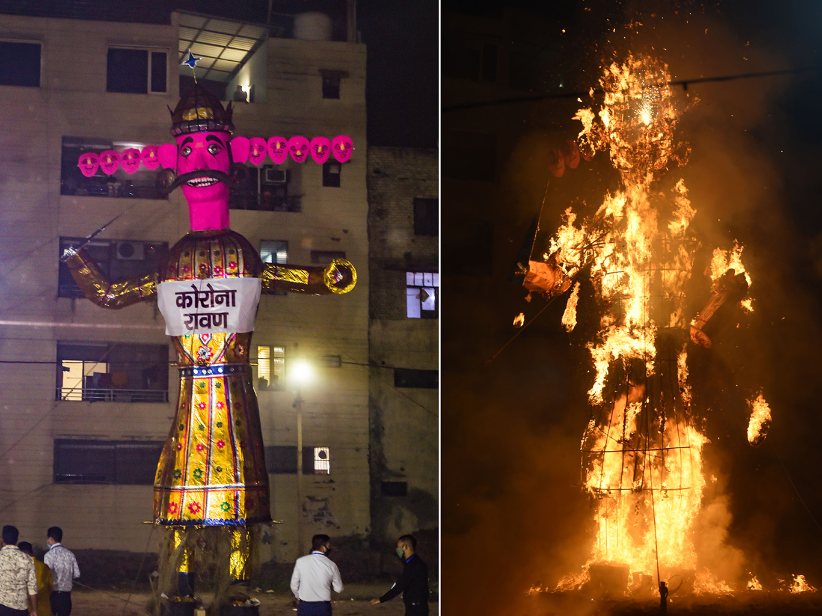 Ravana Dahan in Dussehra celebrations Photo Gallery - Sakshi18