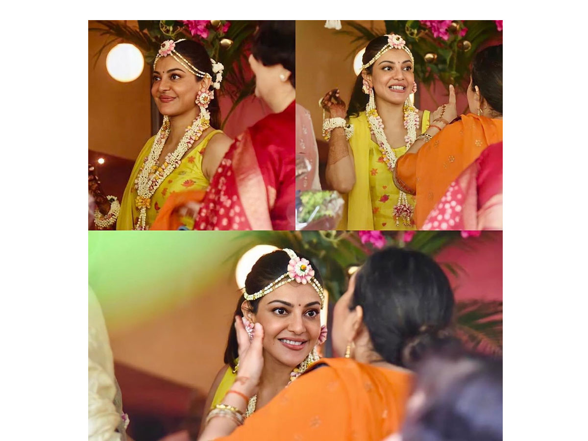 Kajal Aggarwal shares images of Haldi ceremony Photo Gallery - Sakshi2