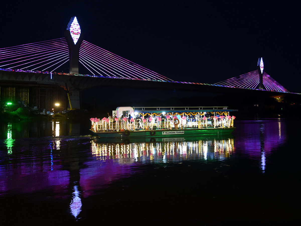 durgam cheruvu cable bridge photos - Sakshi11