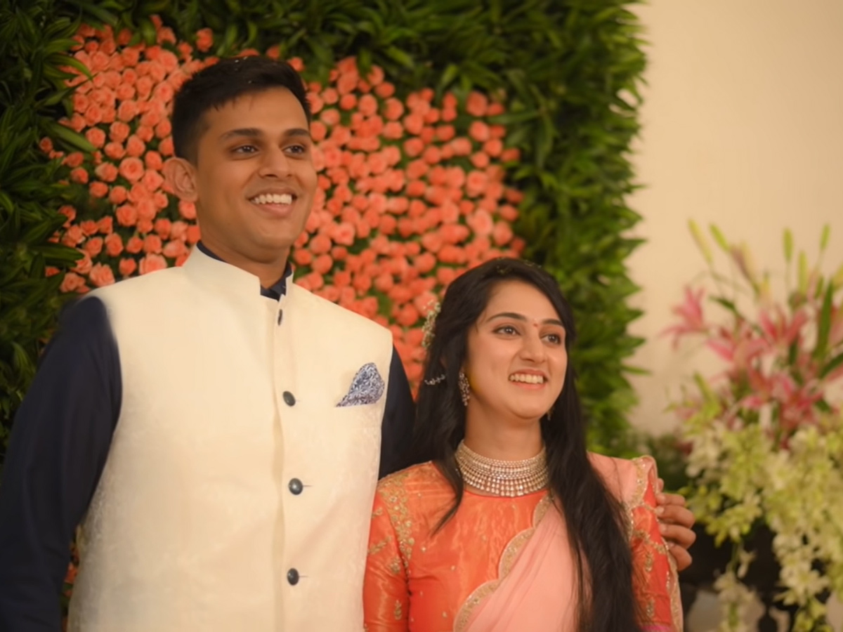 DK Shivakumar Daughter Aishwarya Engagement With Amartya - Sakshi36