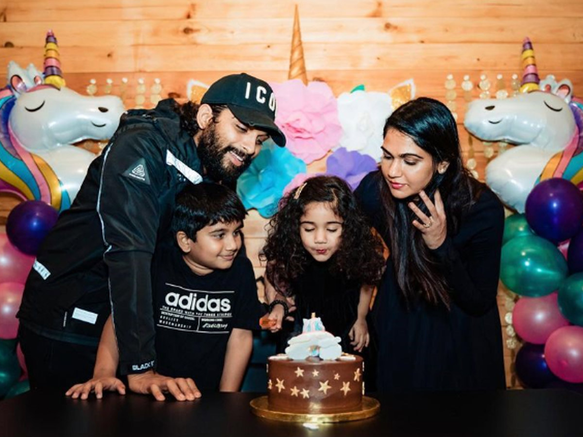 Allu Arjun Daughter Birthday Celebration Photo Gallery - Sakshi1