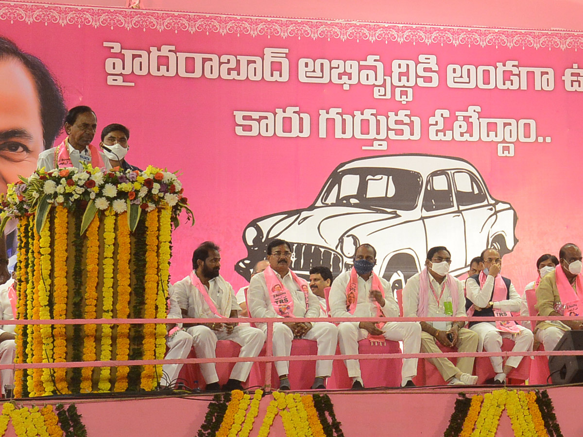 GHMC Elections 2020 KCR Meeting In LB Stadium - Sakshi48