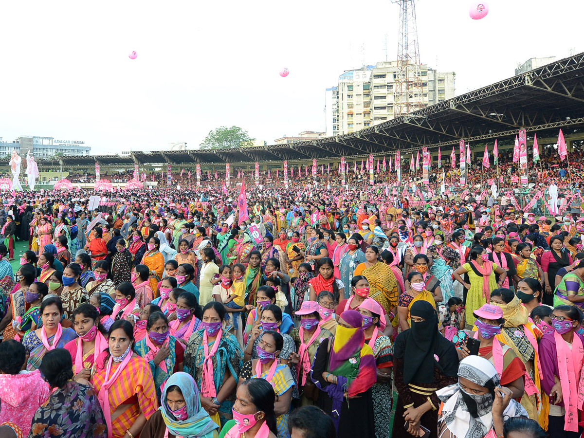 GHMC Elections 2020 KCR Meeting In LB Stadium - Sakshi69