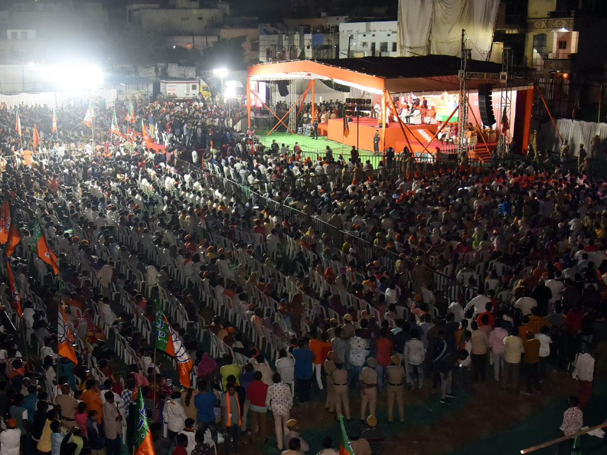 GHMC Elections 2020 UP Cm Yogi Adiyanath Road Show In Hyderabad - Sakshi22