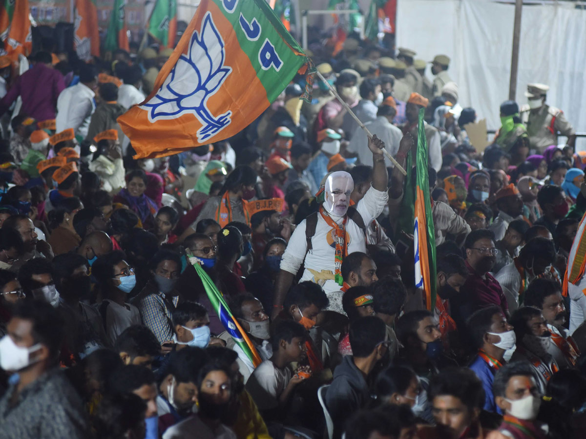 GHMC Elections 2020 UP Cm Yogi Adiyanath Road Show In Hyderabad - Sakshi23