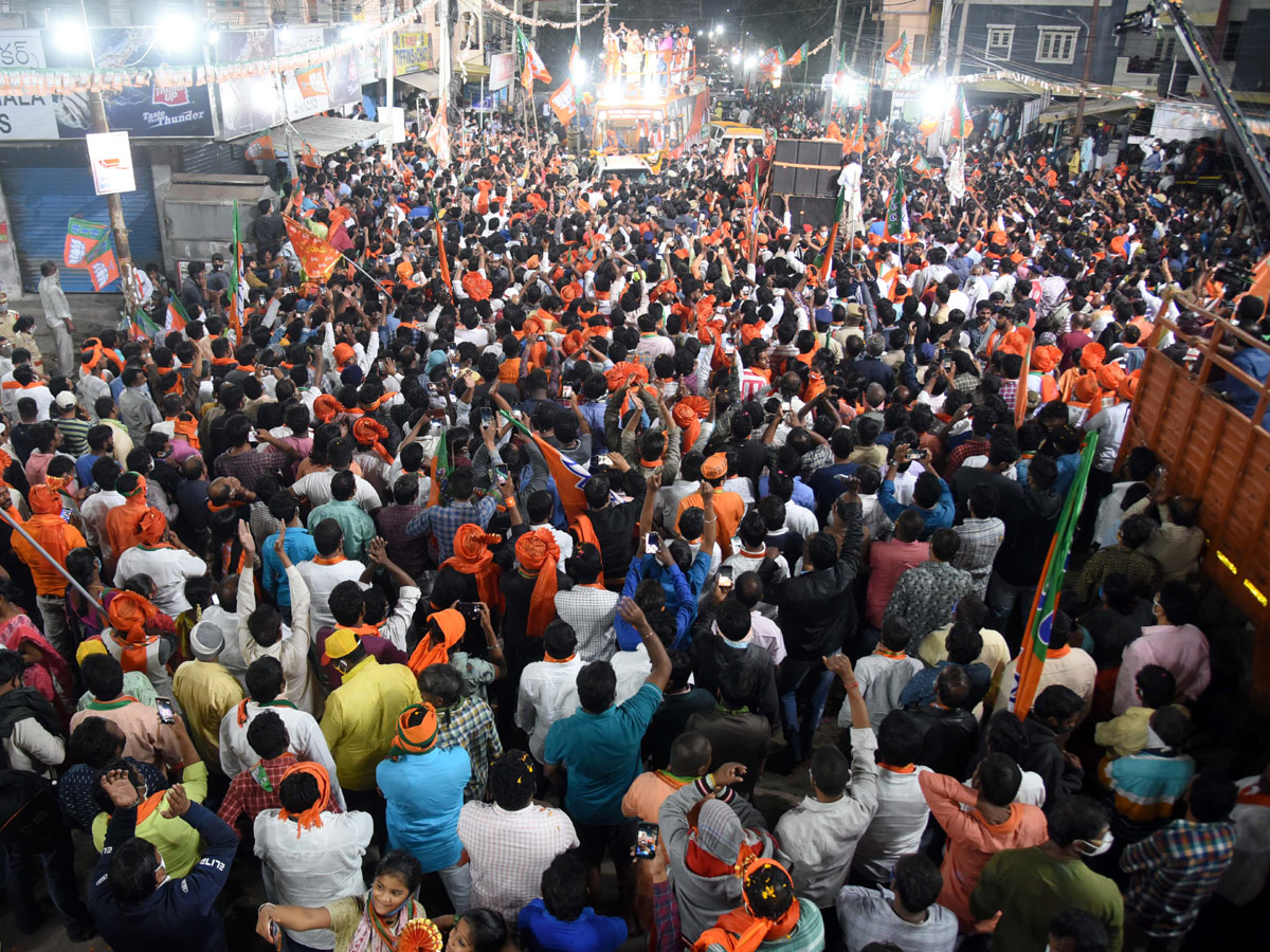 GHMC Elections 2020 UP Cm Yogi Adiyanath Road Show In Hyderabad - Sakshi7