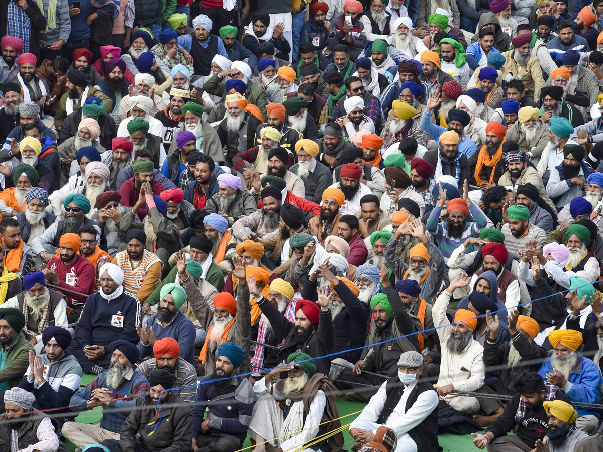 Farmers during their protest against the new farm laws - Sakshi37