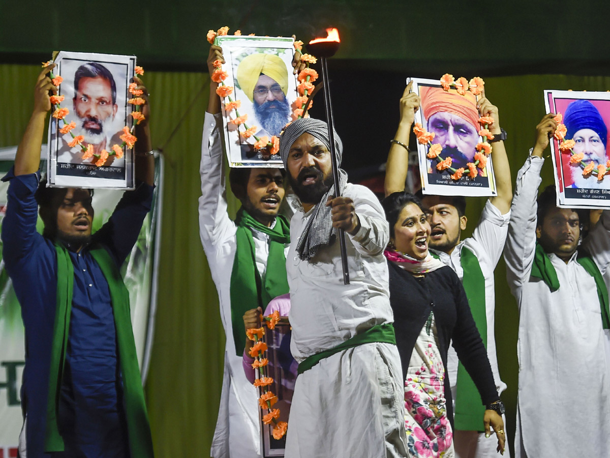 Farmers during their protest against the new farm laws - Sakshi5