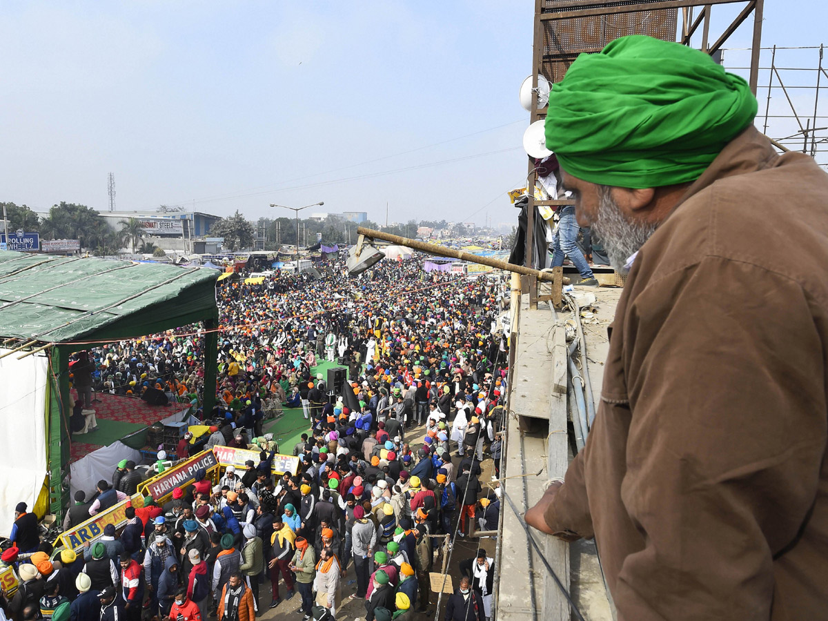 Farmers during their protest against the new farm laws - Sakshi42