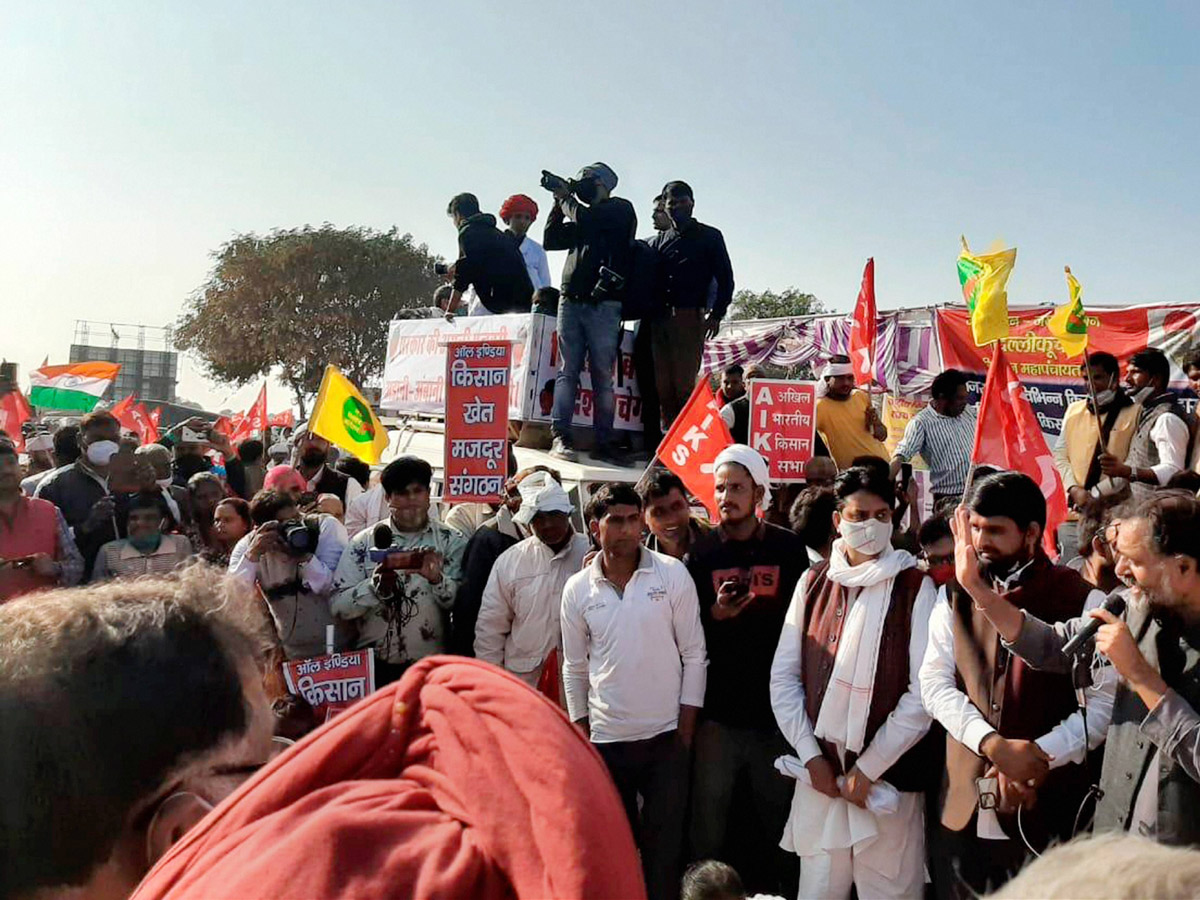 Farmers during their protest against the new farm laws - Sakshi47