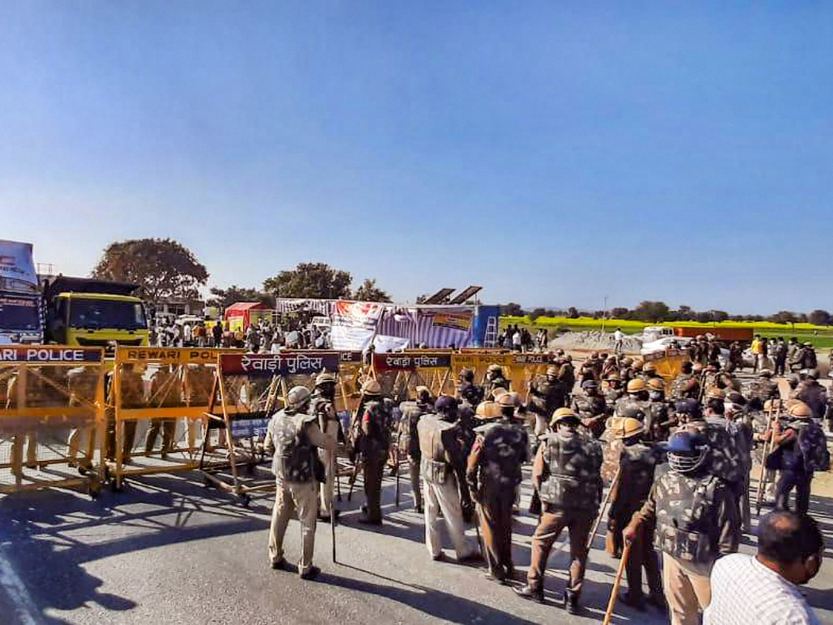 Farmers during their protest against the new farm laws - Sakshi48