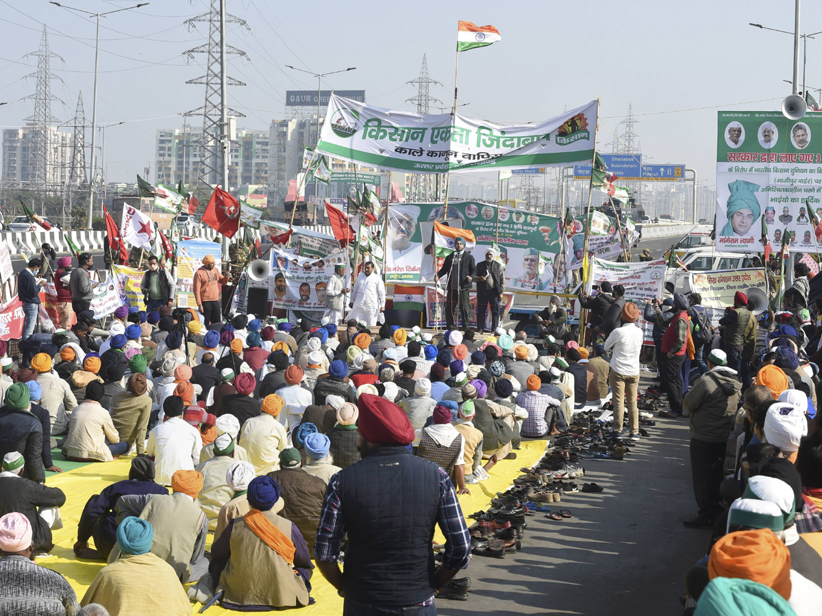 Farmers during their protest against the new farm laws - Sakshi59