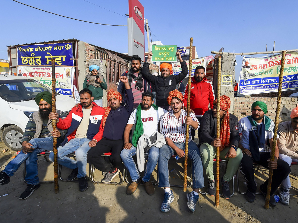 Farmers during their protest against the new farm laws - Sakshi8