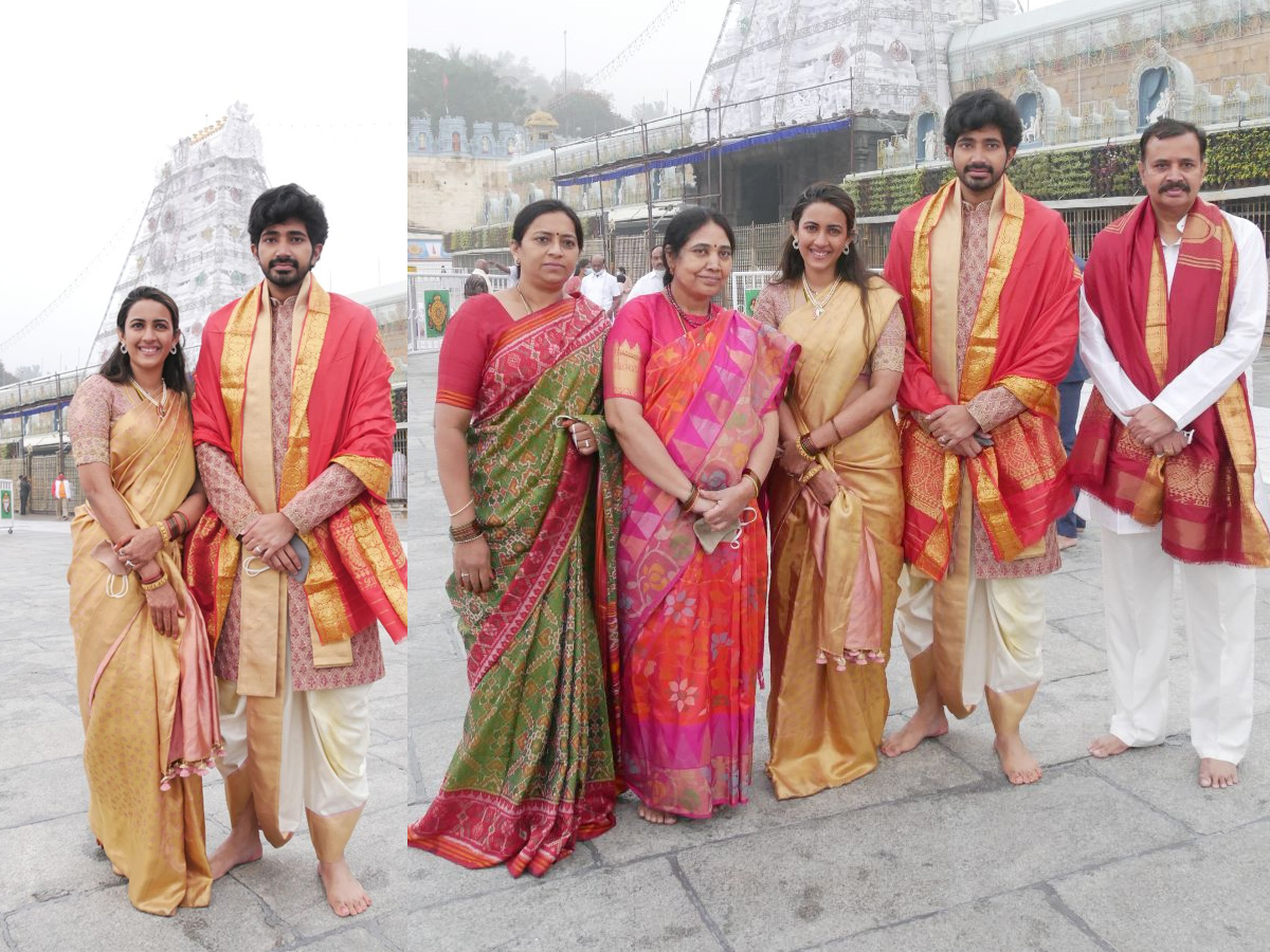 Niharika Konidela Chaitanya Jonnalagadda Visits Tirumala Photo Gallery - Sakshi11