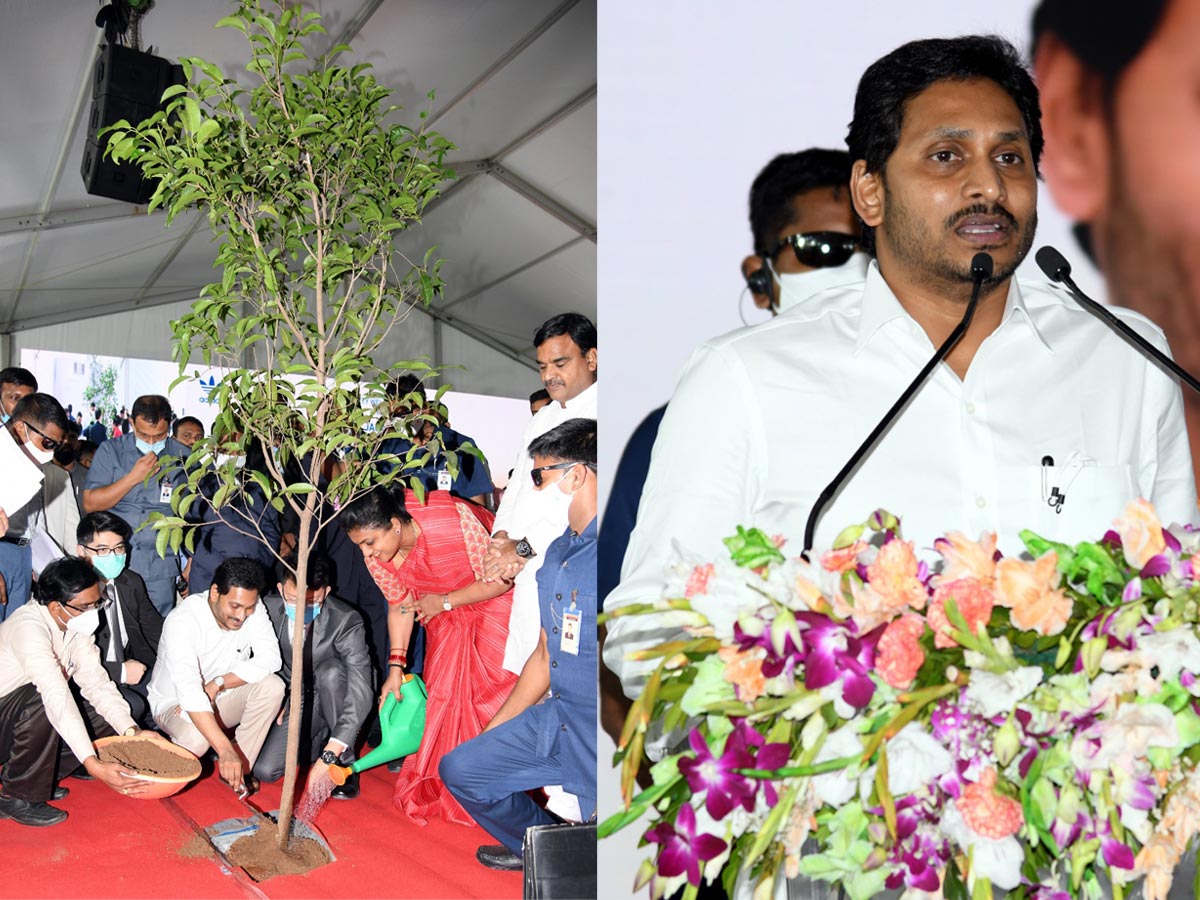 CM YS Jagan Laid Foundation Stone For Apache Leather Industrie YSR District - Sakshi4