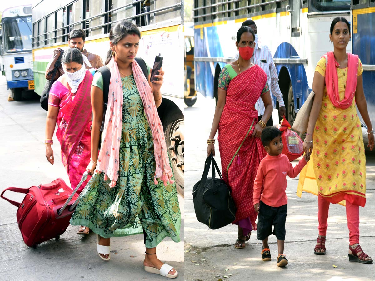 People Going To Their Hometown During Sankranthi Festival At; Jbs photo gallery - Sakshi4