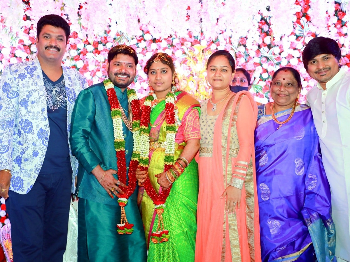 Jabardasth Comedian Rocking Rakesh Brother Wedding Photos - Sakshi8