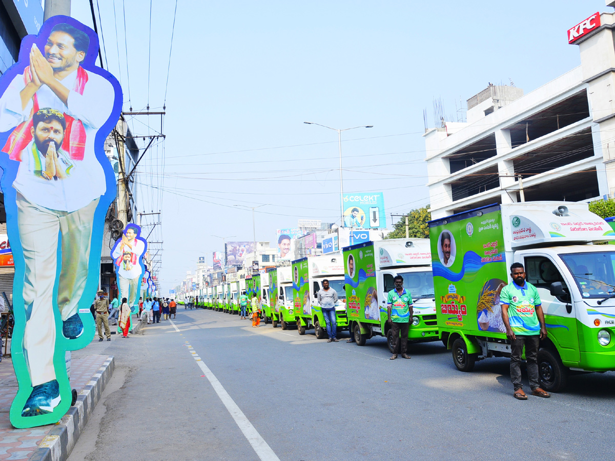 CM YS Jagan To Launch Ration Door Delivery Vehicles  - Sakshi11