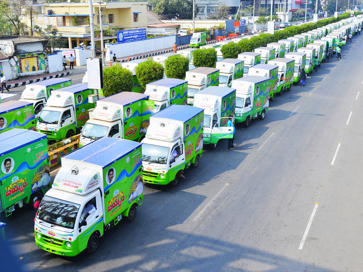 CM YS Jagan To Launch Ration Door Delivery Vehicles  - Sakshi13