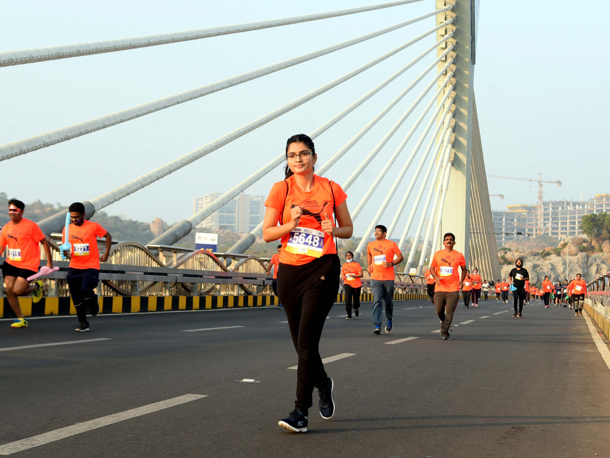 10km and 5km Runs Held at Hyderabad Cable Bridge - Sakshi17