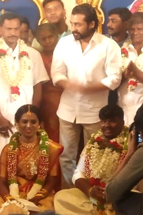 Suriya Attends His Fan Club Member Hari's Wedding.  - Sakshi14